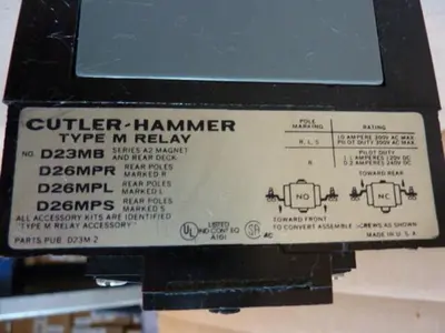 USED CUTLER HAMMER D23MB