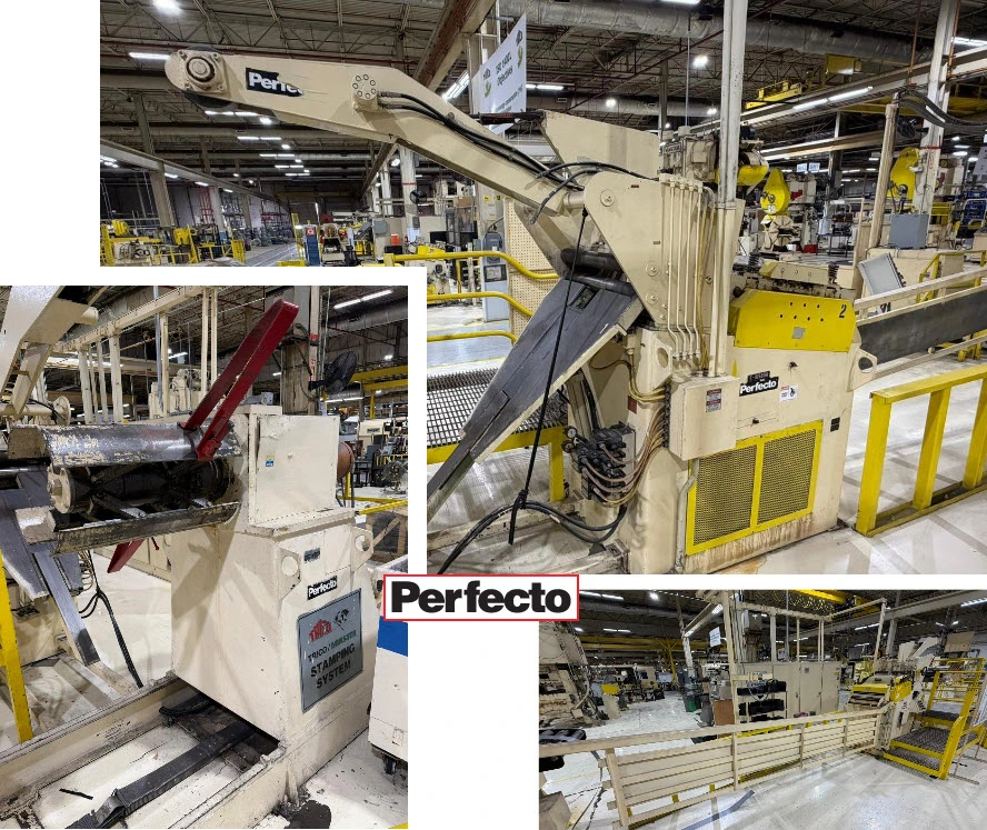 Used PERFECTO RS 10-24 / 28-24-7 Coil Reels and Straighteners Michigan US | Alma Machinery #1424513
