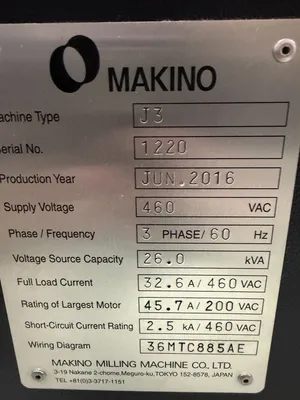 2016 MAKINO J3 Horizontal Machining Centers | Machine Tool Emporium (5)