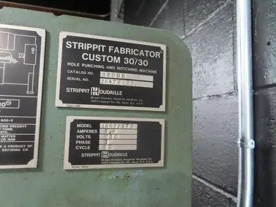 1973 HOUDAILLE INDUSTRIES STRIPPIT FABRICATOR CUSTOMER 30/30 Stamping Presses | MD Equipment Services LLC (22)