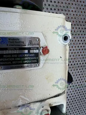 USED WAUKESHA CHERRY BURRELL 015 ROTARY LOBE PUMP W/ STAINLESS 1/2 HP MOTOR 3PH