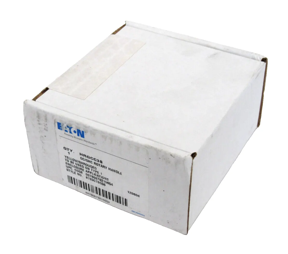 NEW EATON HRGCC3S GC/GHC ROTARY HANDLE YELLOW 8703C76G06