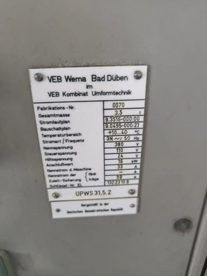WMW BAD DUBEN Thread Rolls, in good used condition