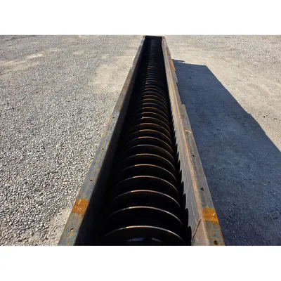 Used 18" X 20' L Thomas Conveyor Holo Flite Thermal Screw Auger Processor Dryer
