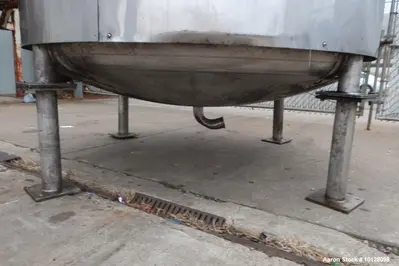 Used Vendome 1,000 Gallon Stainless Steel Jacketed Processor | Scrape Agitator | Dual-Zone Heat | 100 PSI
