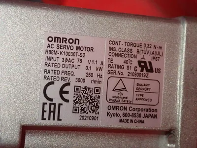Used OMRON R88MK10030TS2 Servo Motors | HGR 24 #730871