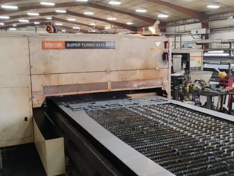 Used 2006 MAZAK C02 LASER YB-L400A 8M Laser Cutters Illinois US | BLUMBERG MACHINERY COMPANY #880737