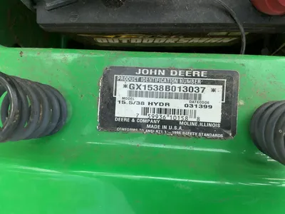 USED JOHN DEERE SABRE 15.5/38 HYDR