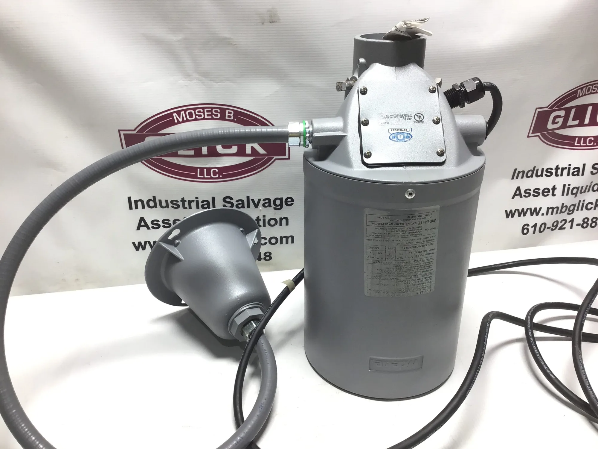 Wide-Lite 400-MFP-QV-LQ-PB10-TGR, MFP-400-A-LQ40-TGR Marine Type Light Fixture