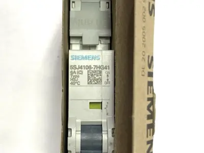 USED SIEMENS MINIATURE CIRCUIT BREAKER 1-POLE 240V 6A