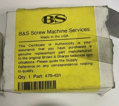 Brown&Sharpe 479-431 300PSI (Lot Of 2) US Made  Fast Shipping!