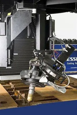 USED MESSER GRIESHEIM OMNIMAT L 6000 CNC PLASMA 3D BEVELLING