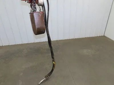 Chicago Pneumatic 1/4 Ton 500Lb Power Vane Air Chain Hoist 9' 3" Lift w/Pendant