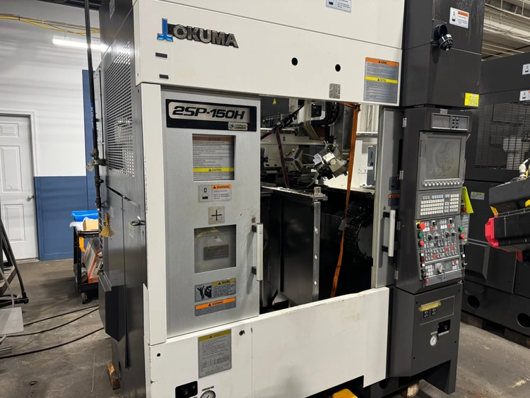 Used 2015 OKUMA 2SP-150H CNC Lathes Michigan US | Gibbs Machinery Company, Inc. #4559