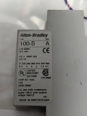 Used ALLEN-BRADLEY 100-S Miscellaneous Equipment (Electrical & Power) | Surplus Asset Holdings #1198128