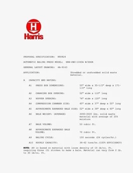 USED HARRIS HRB1045A