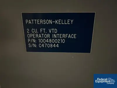 USED Patterson-Kelley 2 Cu Ft P-K Double Cone Dryer, Hastelloy C22, 100#