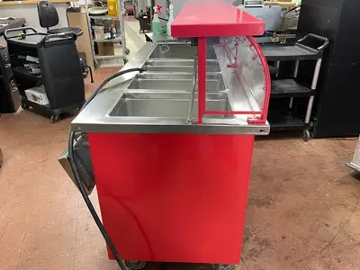 Used ColorPoint Used ColorPoint 74" Commercial Buffet 4 Open Well Steam Table Heated 220V Steam Tables (Food) Illinois US | Falcon Restaurant Supply #1376351