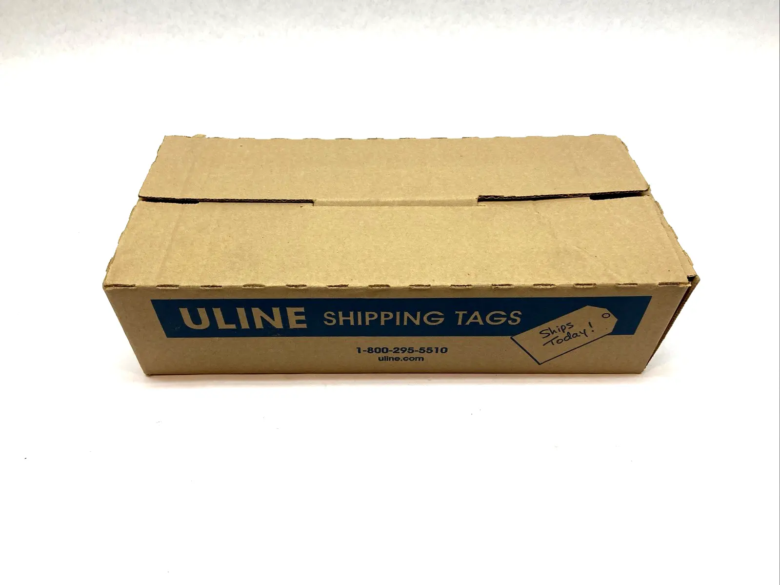 USED ULINE 3-PART INVENTORY TAGS ADHESIVE #5000-#5499 BOX OF 243 TAGS