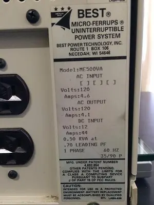 BEST ME MICRO-FERRUPS ME500VA, V120