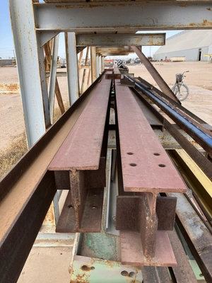 1 Ton Bridge Crane, free standing, 30' long x 10' wide x 10' 6" under hook. approx.
