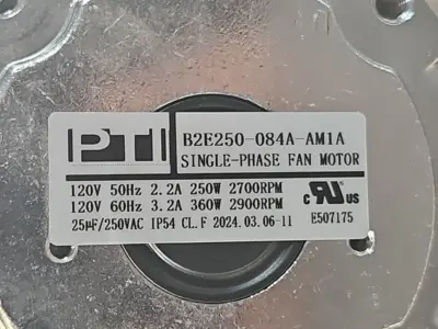 PTI B2E250-084A-AM1A Single-Phase Fan Motor (BIN731)