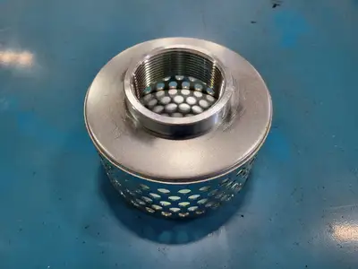 2" FPT Round Hole Steel Strainer