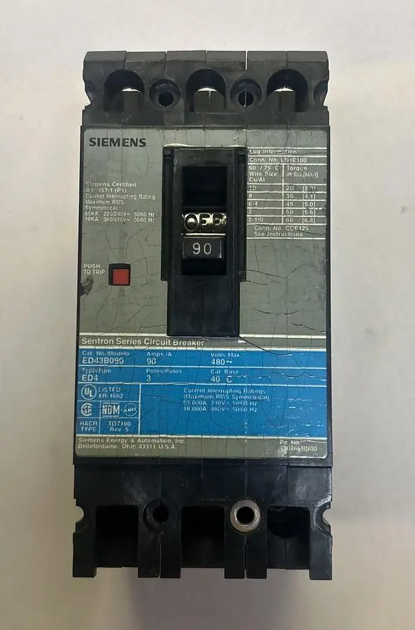 Used SIEMENS ED43B090 Miscellaneous Equipment (Electrical & Power) | Surplus Asset Holdings #1198139