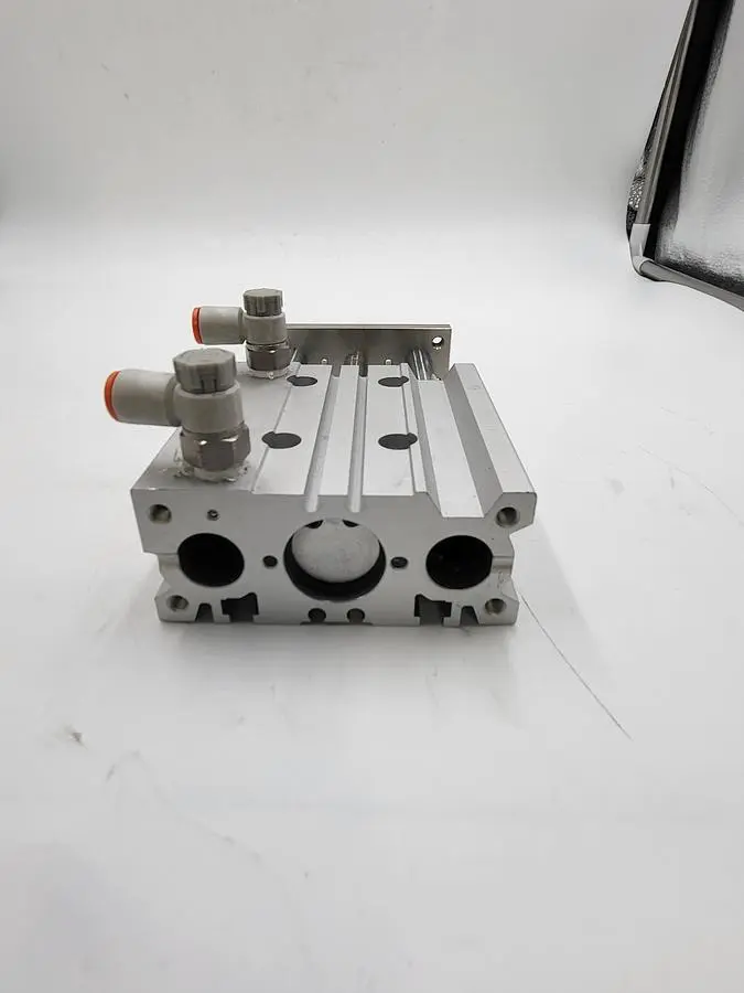 Used SMC SMC MGPM20TN-50Z & 2 PNEUMATIC SPEED CONTROL VALVES AS2201F Parts (Hydraulics and Pneumatics) | ND Industrial Surplus #1216725