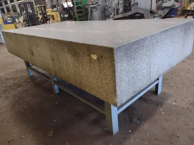 8' X 4' X 14" ROCK OF AGES PRECISION LAYOUT INSPECTION GRANITE TABLE: STOCK #23787