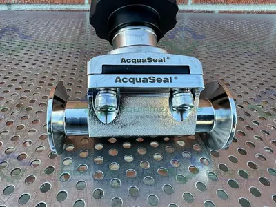 USED ACQUA SEAL 6155535 DIAPHRAGM VALVE W/ 1" SANITARY FITTING