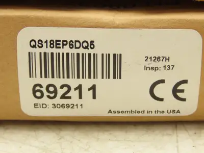 Banner QS18EP6DQ5 Photoelectric Sensor 10-30VDC