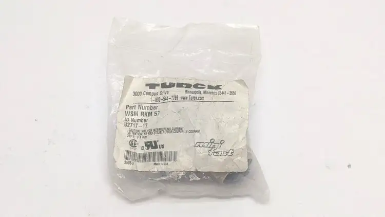 New | in-Stock Turck DeviceNet Connector Elbow minifast Male to Female 7/8" U2717-17 Electrical Fittings Michigan US | Maverick Industrial Sales #1402351