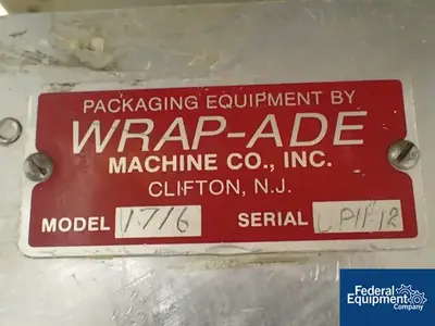 USED Wrapade Wrapade Unit Dose Packer, Model UPH8-12