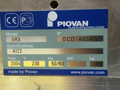 USED PIOVAN GR3