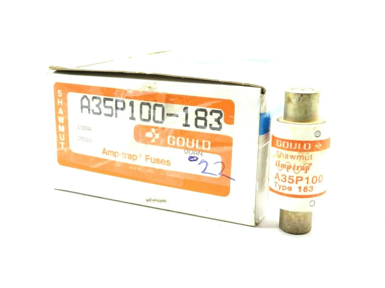 11 NEW GOULD SHAWMUT A35P100 FUSES TYPE 183 100AMP 350VAC