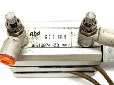CRS3U16X1-BB-M, CRS3U 16X1-BB-M, CRS3U 16 X 1-BB-M | PHD CRS3U16X1-BB-M Compact Pneumatic Cylinder 0.63" Bore 1" Stroke - Used