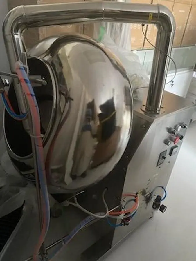 Like New 24 inch Diameter Stainless Steel Round Coating System