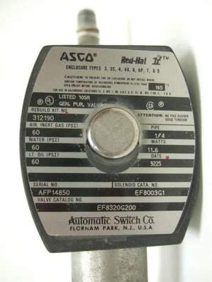 ASCO Red-Hat II 3-Way Solenoid Valve EF8003G1 EF8003 EF8320G200 8003