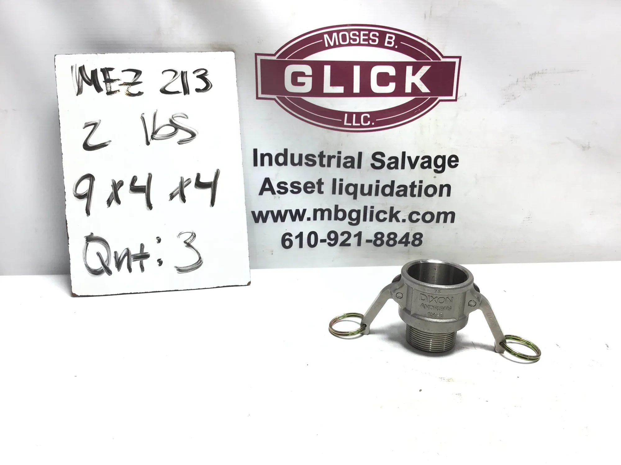 SS300B – Dixon Premium Cam & Groove/Camlock Type B Coupler x Male BSP