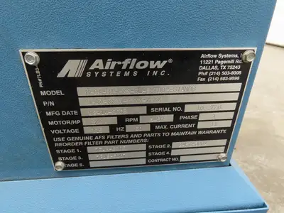Airflow MP04-BI-PG6 Oil Mist Collector Filtration Unit 3/4hp 120V 1Ph 6" Inlet