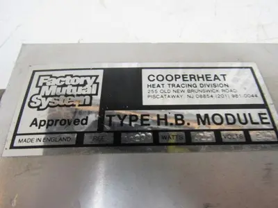 Cooperheat 0G200 Type HB Hopper Heating Module 30" X 10" 240V 415W