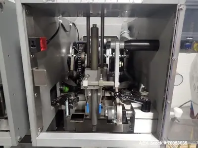 Used Lakso Model 300 Twin Head Cotton Inserter – 300 BPM, Timing Screw, Slat Conveyor, Serial# 171