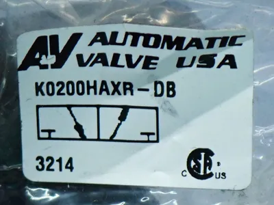 NEW AUTOMATIC VALVE USA 70199DB