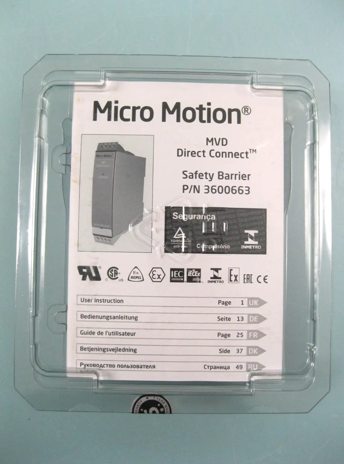 New | in-Stock Micromotion 3600663 Sensors New Hampshire US | Bitter End Trading #1545676