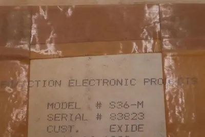 NEW PERFECTION ELECTRONIC POWER SENTRY BATTERY DISCHARGE INDICATOR S36-M #4550