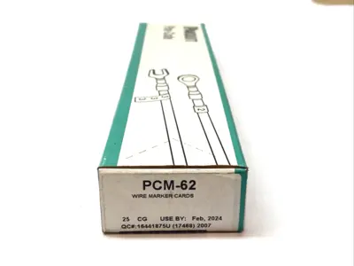 New | in-Stock Panduit Pan-Code Wire Marker Cards BOX OF 25 CARDS Blank Label Michigan US | Maverick Industrial Sales #1392502
