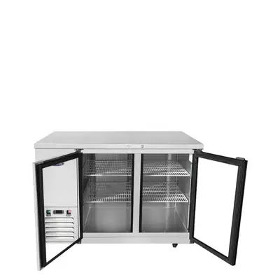 New | in-Stock Atosa New Atosa SBB59GGRAUS1 59" Back Bar Cooler w/ Glass Door Shallow Depth Stainless Steel Bottle Coolers Illinois US | Falcon Restaurant Supply #1378020