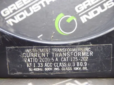 Westinghouse 7494A73H13 Current Transformer 50-400Hz 600V 2000:5A Ratio Used