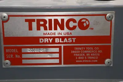 Trinco 20/88 ST Tumble Blaster Sandblasting Cabinet with Stand